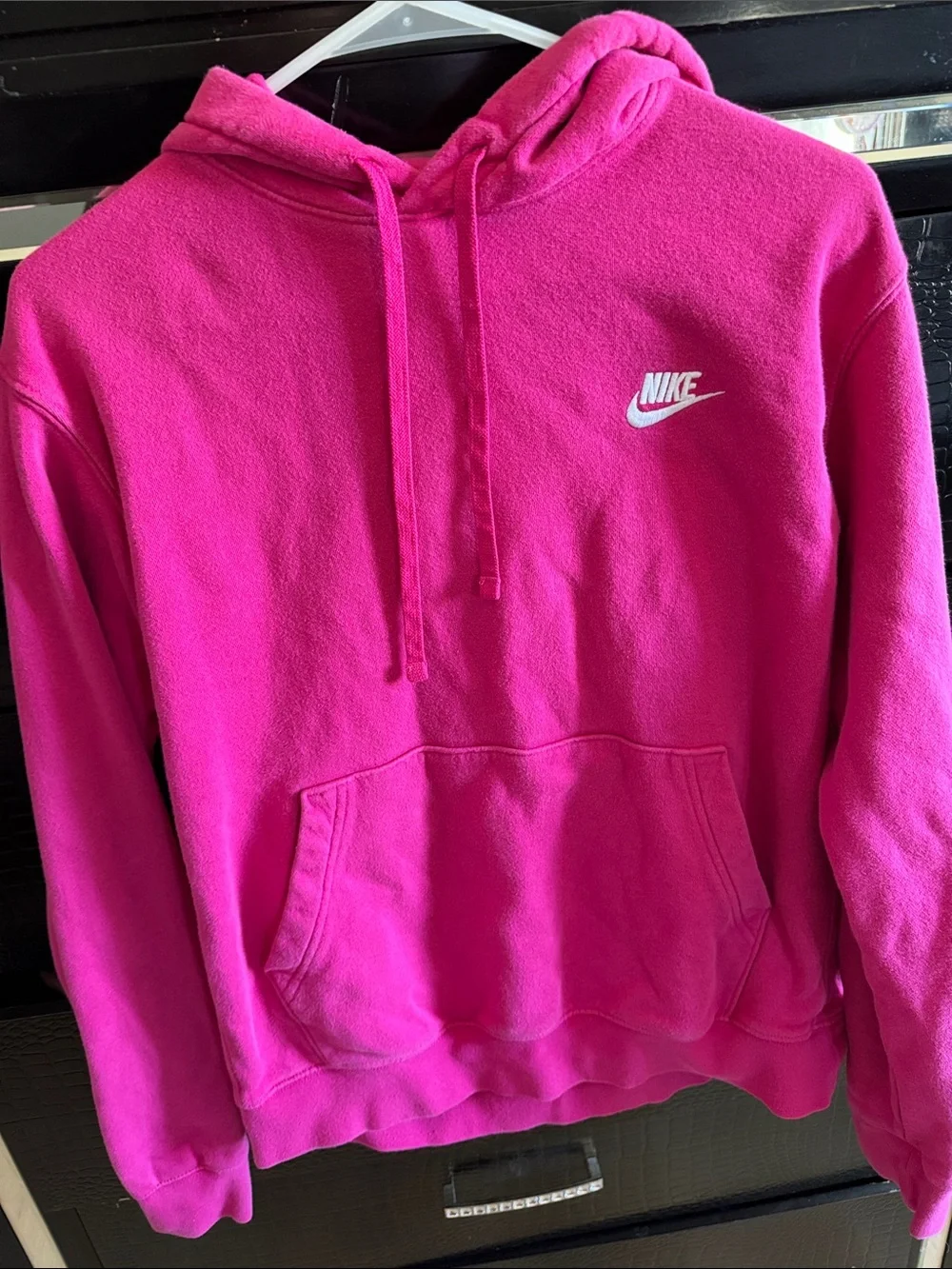 Nike Hot Pink Hoodie with Pink Camo Backpack Set